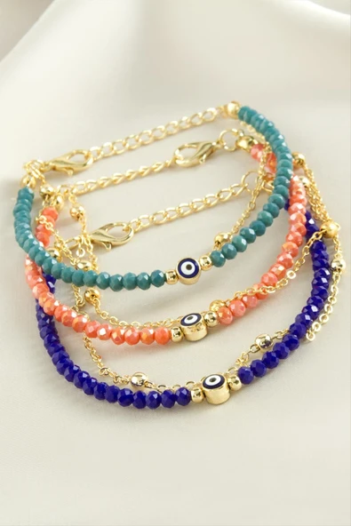 Nazar Zincir Kristal Bileklik ürün görseli