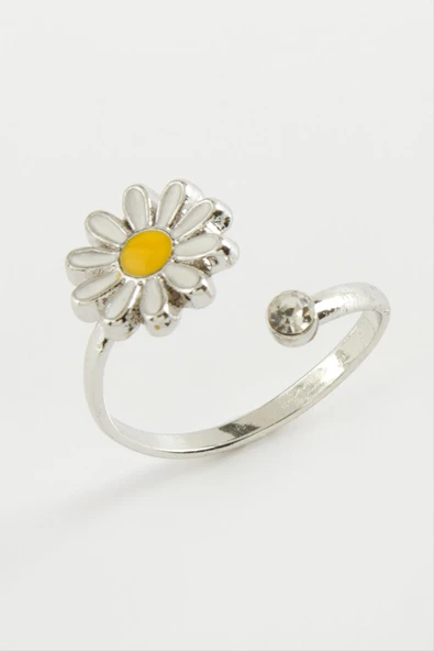 Papatya Mineli Taşlı Yüzük - Resim 2