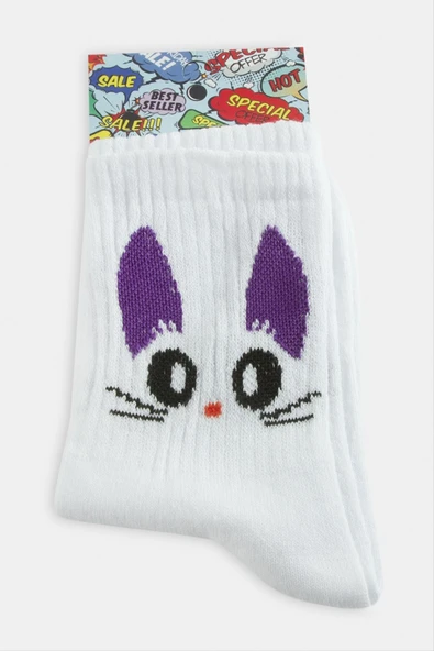 Kedi Kolej Çorap 8*28