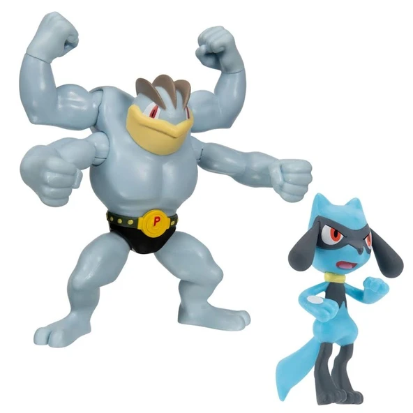 Pokemon Battle 2'li Figür Machamp & Riolu