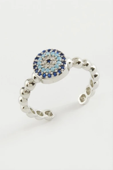 Nazar Zirkon Taşlı Yüzük - Resim 2