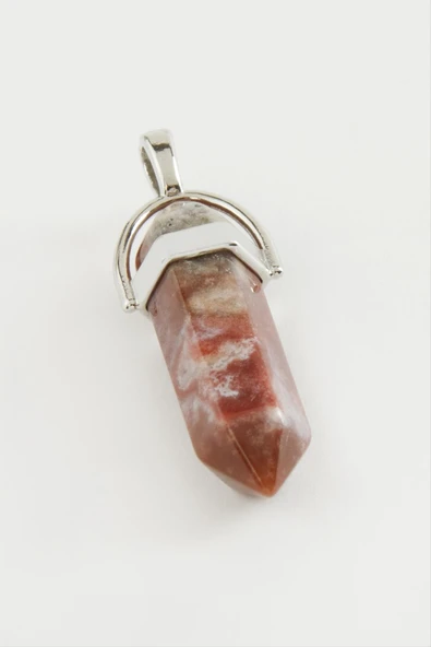 Karışık Akik Point Kolye Ucu - Resim 2