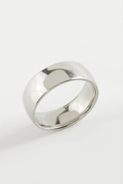 Çelik Alyans Yüzük 8 mm - Resim 5