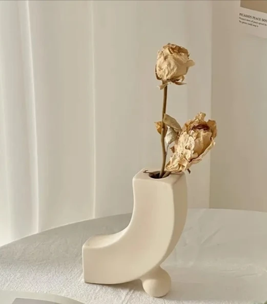 SERAMİK L MODEL ŞAMDAN VAZO - 3