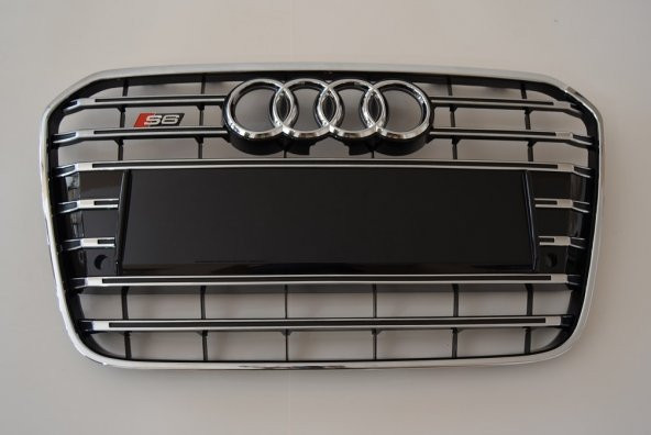 AUDİ A6 S6 C7 ÖN PANJUR KROM-SİYAH 2012-2015