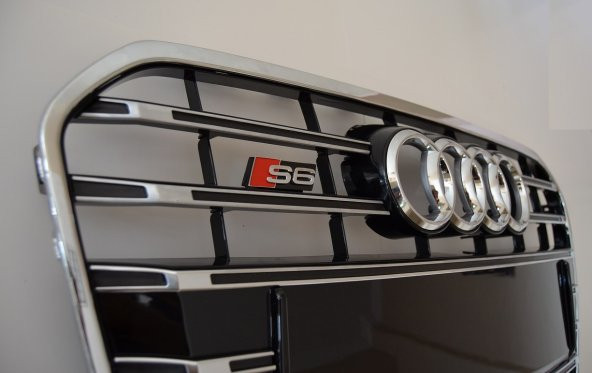 AUDİ A6 S6 C7 ÖN PANJUR KROM-SİYAH 2012-2015 - 2