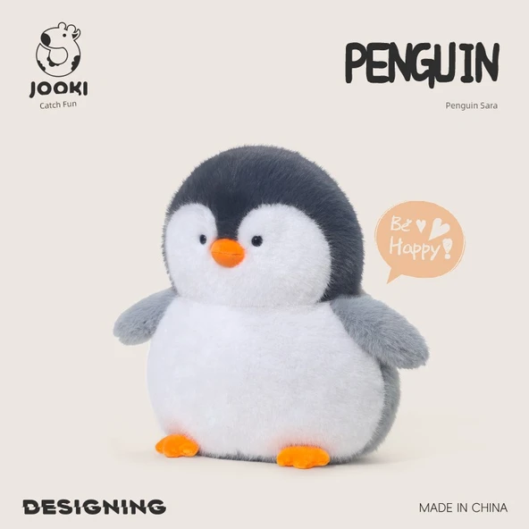 Penguen Sarah Peluş Oyuncak - 30cm - Paketli - 3