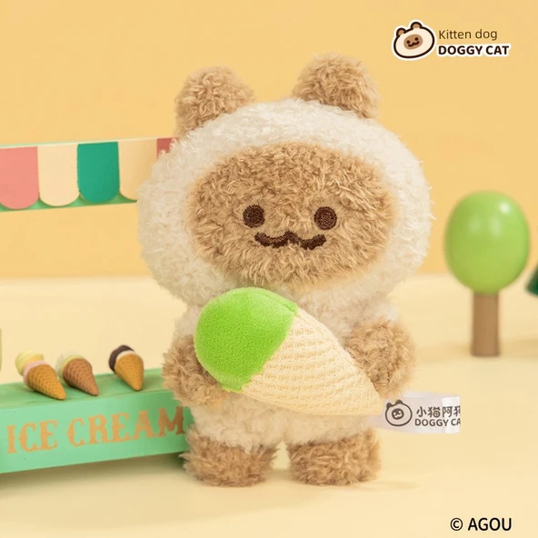 Manyetik Peluş Kolye - Matcha Dondurma