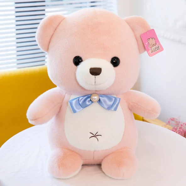 Ayıcık Peluş Yastık - Pembe - 25cm