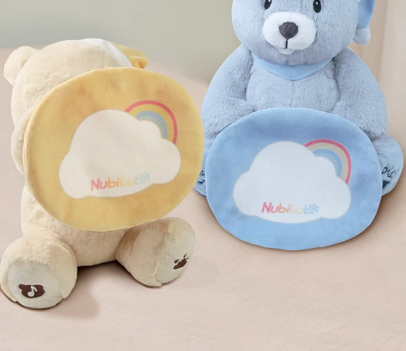 USB Şarjlı Bebek Peekaboo Ayıcığı - Kayısı Rengi Ayı + Elektrikli Tırmanma Bebek - 10