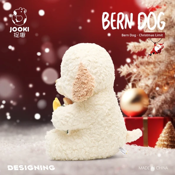 Bern Köpeği Peluş Oyuncak - Renkli Kek Süslemesi - 38cm - Sıradan Ambalaj - 4