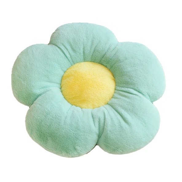 Çiçek Yastık Peluş Oyuncak - Flüoresan Yeşil - 50cm - 6
