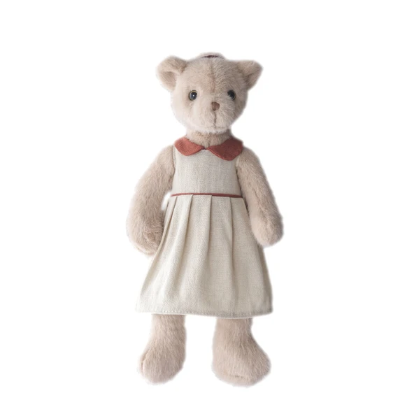 Dabron Ayı Peluş Oyuncak Bebek - Elbise Takımı [Kadın] - 35cm - 6