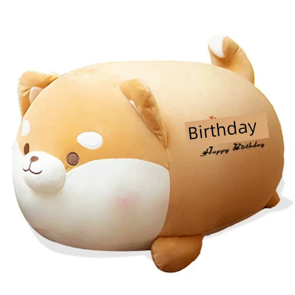 Shiba Inu Peluş Köpek Ragdoll - Şişman Shiba Inu - Doğum Günün Kutlu Olsun - 50cm