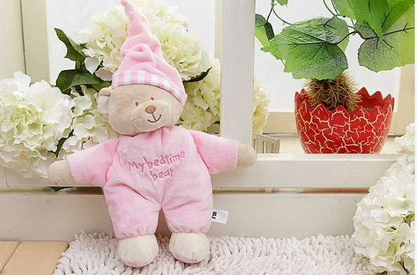 Yumuşak Peluş Ayı - Açık Mavi - 30cm - 10