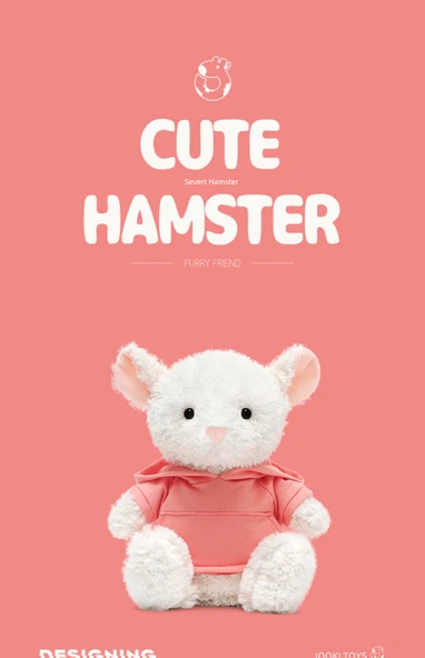 Sevimli Hamster Peluş Oyuncak - Catch Fun Beam Paket - 33cm - 7