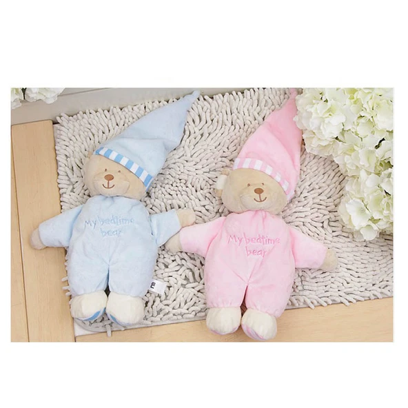 Yumuşak Peluş Ayı - Açık Mavi - 30cm - 3