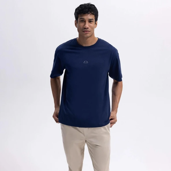 Ellesse Erkek Lacivert Oversize Pamuklu Tişört – EM376-NV - 3