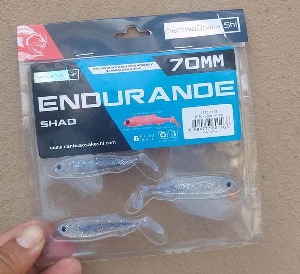 NaniwaOsakaShi Endurande Shad 70mm Silikon Yem - 8