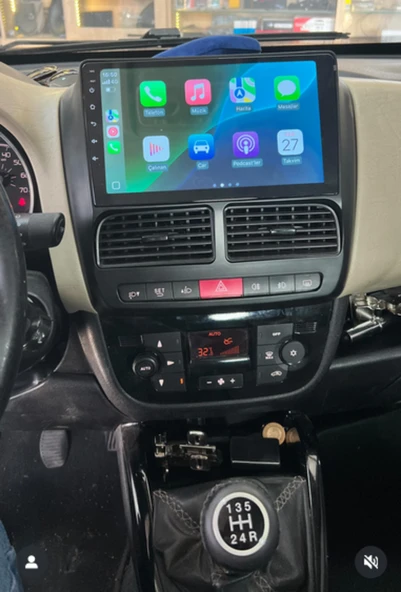 FİAT DOBLO (2010-2015)-9''ANDROİD GERÇEK 2+32 GB / 4 ÇEKİRDEK 1.6Ghz / WIFI 5.0Ghz / BT 5.4-KABLOSUZ CARPLAY-AHD HD GERİ GÖRÜŞ KAMERA HEDİYE ürün görseli 1
