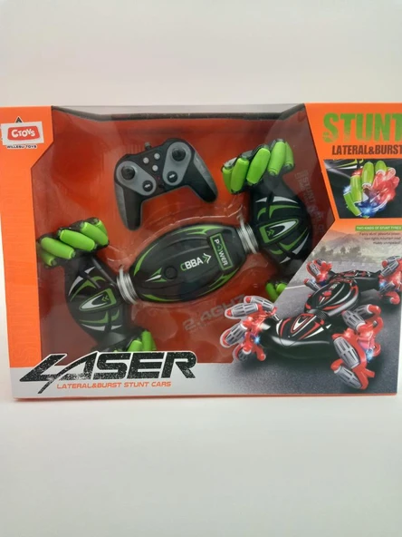 Ceren Ctoys Stunt Lateral & Burs 360 Deerece dönen Uzaktan Kumandalı 2.4 Hz Araba RQ3034 - 3