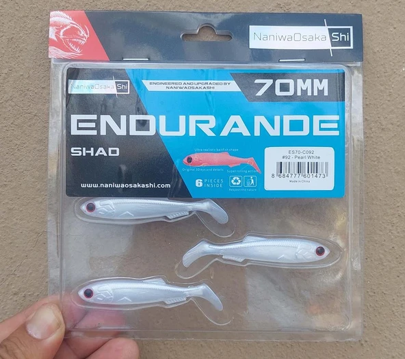 NaniwaOsakaShi Endurande Shad 70mm Silikon Yem - 6