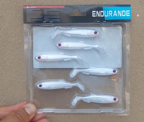 NaniwaOsakaShi Endurande Shad 70mm Silikon Yem - 7