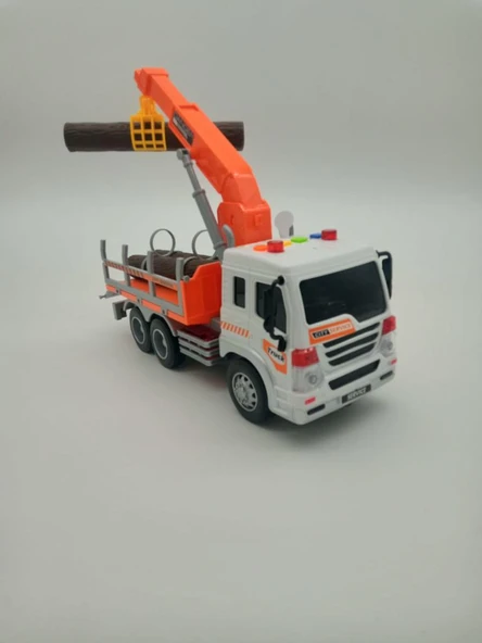 Farbu Sesli Işıklı Kütük Taşıyıcı Vinç Kamyon  WY300F - 3