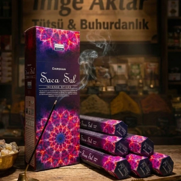 Darshan Saca Sal Çubuk Tütsü (20'li Paket) - Negatif Enerji Kovucu ürün görseli 1