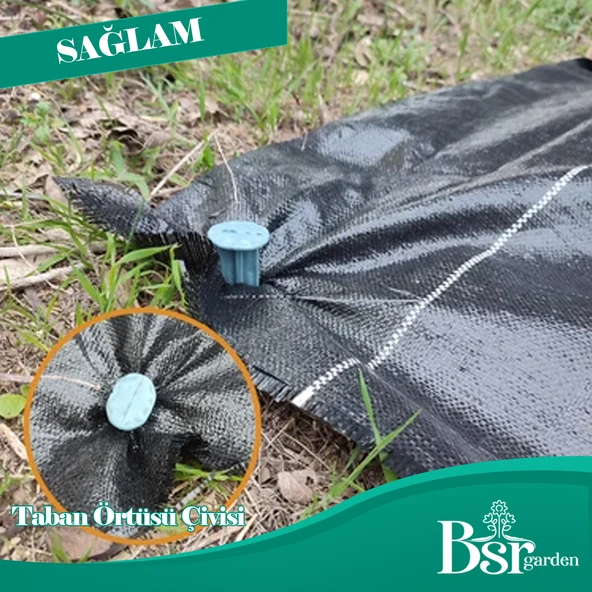 50 ADET TABAN ÖRTÜSÜ ÇİVİSİ 15 CM TIRNAKLI SERA TABAN ÖRTÜSÜ KAZIĞI SERT PLASTİK BSR GARDEN