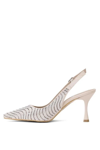 Pisagor Ps-32340 Cm Topuklu Kadın Taşlı Arkası Açık Stiletto Abiye Ayakkabı - 3
