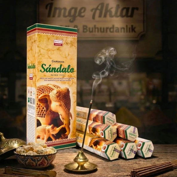 Darshan Sandalo Çubuk Tütsü (20'li Paket) - Klasik Sandal Ağacı ürün görseli 1