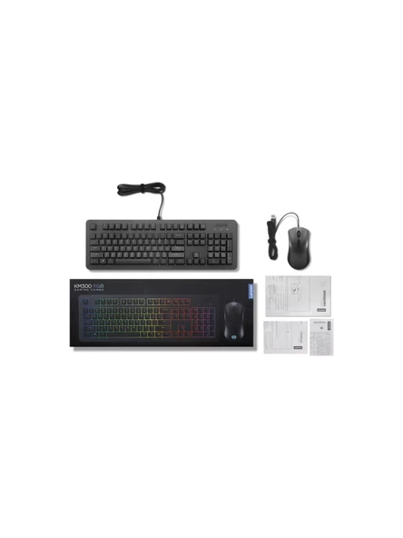 LENOVO Legion Km300 8000 Dpı Makrolu Rgb Gaming Kablolu Klavye Mouse Set - 4