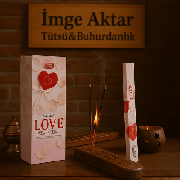 Darshan İncense Love 20'li Çubuk Tütsü 