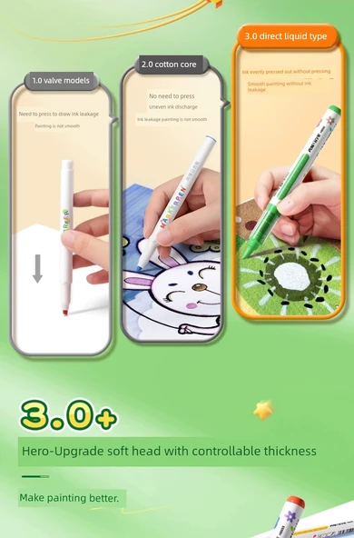 Akrilik Marker Kalemi - PANDA - 36 Renk - 10