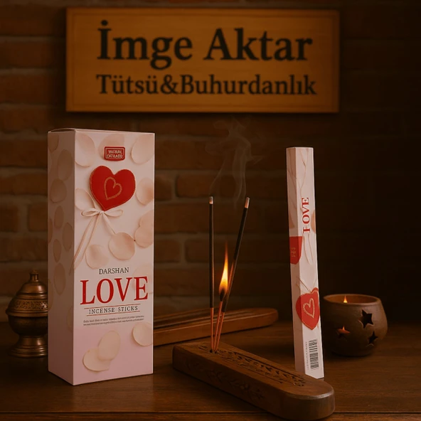 Darshan İncense Love 20'li Çubuk Tütsü  ürün görseli