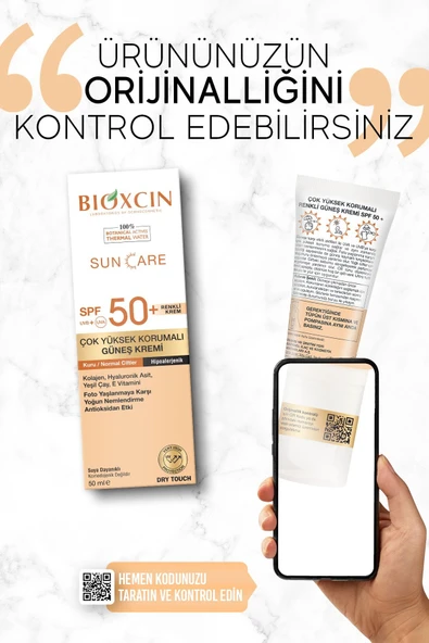 Bioxcin Sun Care SPF50+ Çok Yüksek Korumalı Kuru Normal Ciltler İçin Renkli Güneş Kremi 50 ml - 2