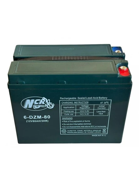 NCR AKÜ 12V 80AH KASALI E BİKE AKÜ