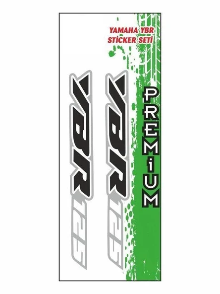 YAMAHA YBR 125 UYUMLU YAZI STİCKER SET