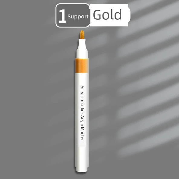 Akrilik Marker Kalemi - Altın - 1 Paket