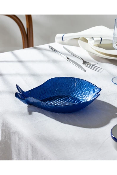 Poisson Tabak - Orta Boy - Kobalt - Resim 2