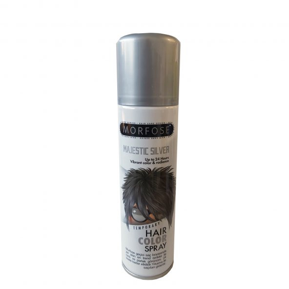 Morfose Hair Color Spray 150Ml Majestic Silver Renkli Saç Spreyi