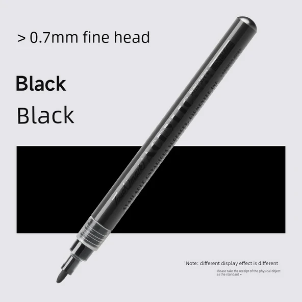 DIY Anime Polaroid Akrilik Marker Kalemi - 6 Paket Siyah 0.7mm