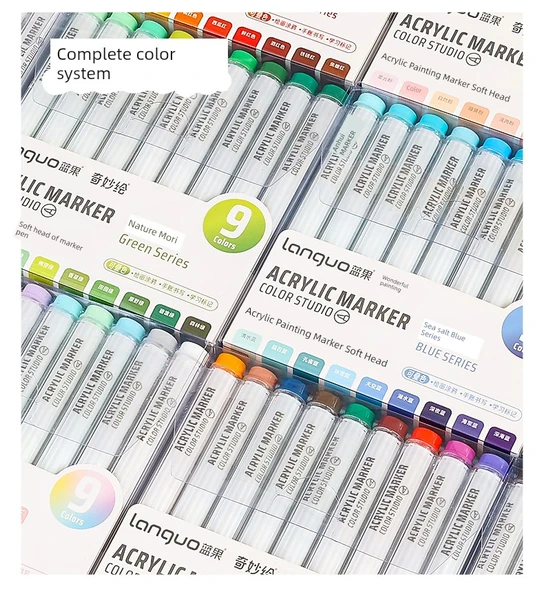 Akrilik Marker Kalemi - Başlangıç Seti 27 Renk + [Balık Bu] - 10