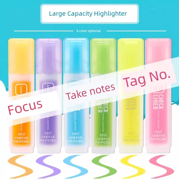 Şeker Renkli Obje Uçlu Vurgulayıcı Kalem Seti - Sarı 1'li - 2