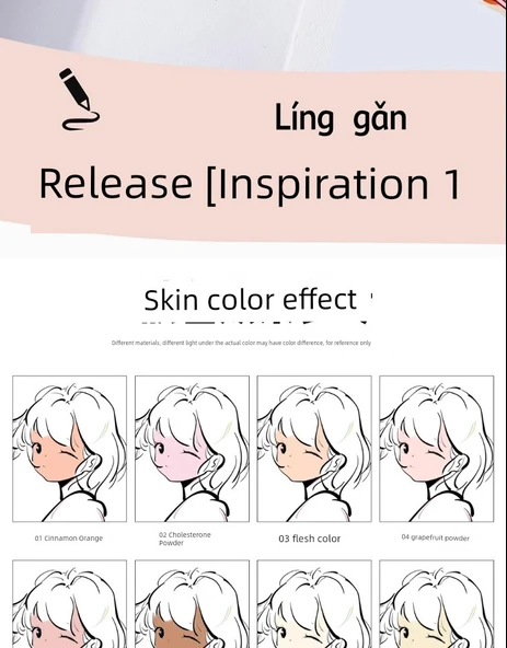 Akrilik Cilt Renkli Kalem Seti - Çift Uçlu Kalın PRO Versiyon - 24 Renk Sıradan Renk Kutusu - 9