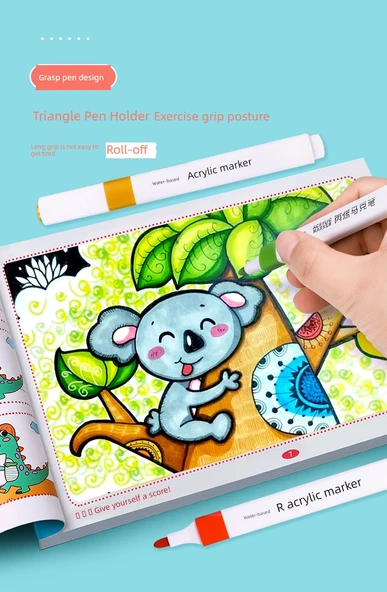 Akrilik Marker Kalem Seti - 36 Renk - Taşınabilir Kutu - 12