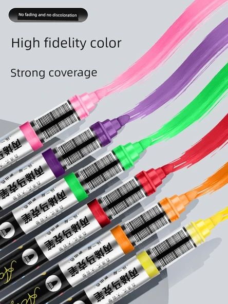 Akrilik Kalem Seti - 48 Renk Hediye Kutusu - Düz Sıvı Çam Fıstığı Ucu - 3