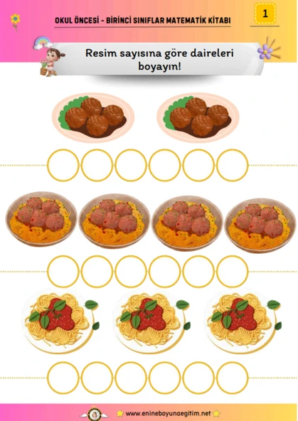 Okula Hazırlık Matematik YAZ-SİL Kitabı (5-9 Yaş) - 2