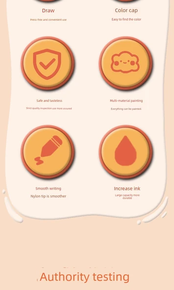 Akrilik Sanat Kalemi - 18 Renkli - 9